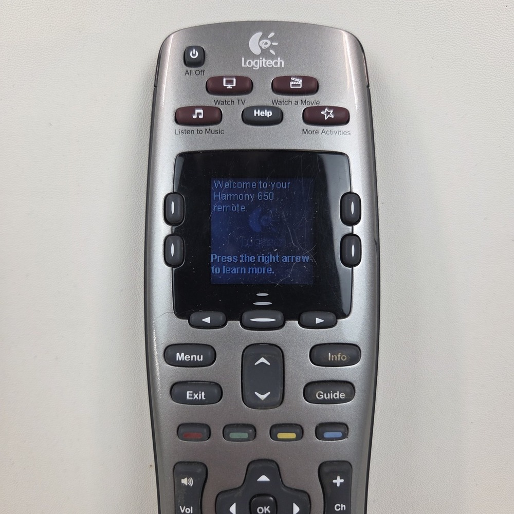 Logitech Harmony 650 Universal Advanced Remote Control Tested Working - Picture 3 of 10